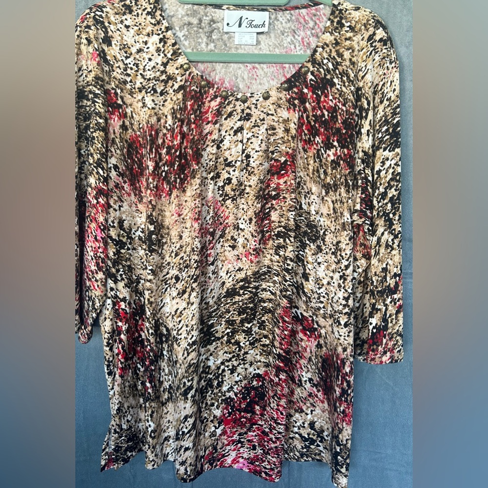 N Touch blouse XL 92% polyester 8% spandex